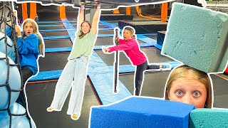 KIDS vs ADULTS EXTREME HIDE and SEEK in TRAMPOLINE PARK [upl. by Los]