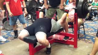 April Mathis 430lb Raw Bench Press New All Time World Record 2012 SPF ProAm Cincinnati [upl. by Goodard278]