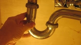 How to Clean Out a Sink PTrap and Replace Compression Washers [upl. by Refannej]