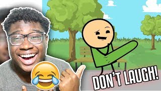 TRY NOT TO LAUGH SMILE OR GRIN CHALLENGE Cyanide amp Happiness Compilation 2 [upl. by Thurber595]