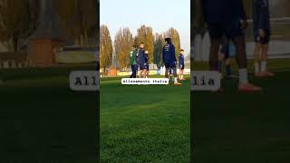 Italia Francia lallenamento degli Azzurri [upl. by Mikihisa]