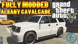 GTA 5 Fully Modified ALBANY CAVALCADE SPEAKER CAR [upl. by Jonis]