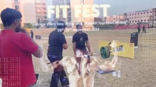 fit fest chitkara University 😦deadlift road hath se fisal gai😓not a winner performs like a winner ❤️ [upl. by Drauode]