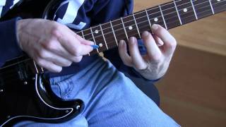 Part 9 With or Without You U2 Guitar Tutorial  Lesson  First Verse  Main Riff [upl. by Ennaeus]