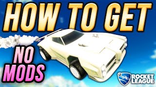 2022 How to Get An ALL WHITE CAR in Rocket League Console  PC [upl. by Yerahcaz]