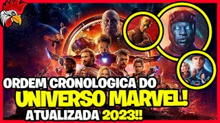 CRONOLOGIA DO UNIVERSO MARVEL 2023 ATUALIZADA COM TODOS OS FILMES E SÉRIES EM ORDEM CRONOLÓGICA [upl. by Saw]