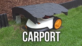 Carport für Worx Landroid S Mähroboter  DIY Wir bauen ein Dach für unseren Roboter [upl. by Warfield]