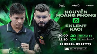 HIGHTLIGHTS  EKLENT KACI VS NGUYỄN HOÀNG PHONG  10 BI  RACE TO 15  BILLIARDS POOL VN [upl. by Shelli]