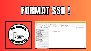 How to Format SSD [upl. by Lacombe]