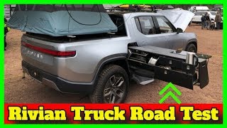 Rivian  Truck Road Test  Rivian R1T Camp Kitchen  Rivian Infotainment System [upl. by Fairfax]