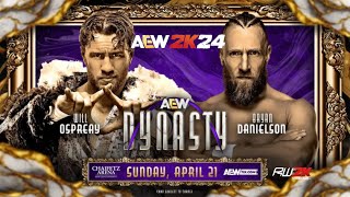 AEW2K24 OSPREAY VS DANIELSON [upl. by Eentrok851]