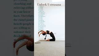 Unlock your Ustrasana  camel pose  Ustrasana benefits Ustrasana for beginners step by step [upl. by Alyaj]