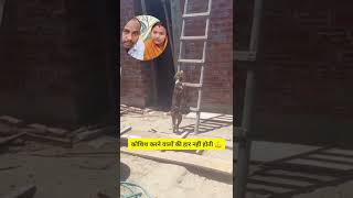 Kutta bahut mehanat karke uppar chad raha hai😆😆😆ytshortsvideo shortvideo dog funny [upl. by Meade]