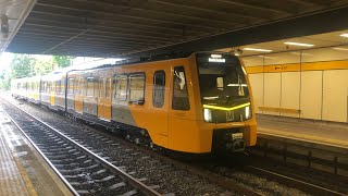 Tyne amp Wear Metro Class 555020 at Byker [upl. by May]