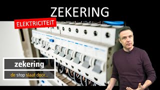 natuurkunde uitleg ELEKTRICITEIT ZEKERING [upl. by Dong]