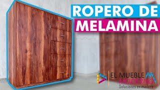 COMO HACER ROPERO PARA BEBE HECHO EN MELAMINA ElMuebleModerno [upl. by Pontone]