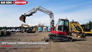 2019 Takeuchi TB280FR Hydraulic Excavator [upl. by Eiramadnil]