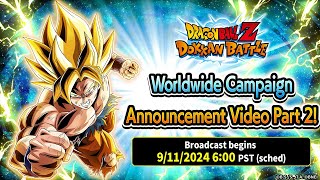 2024 WORLDWIDE DOWNLOAD CELEBRATION PART 2 LR REVEAL ANNOUNCED DBZ Dokkan Battle [upl. by Frymire]