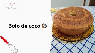 Bolo de coco super fofinho e saboroso 😋 [upl. by Leunam]