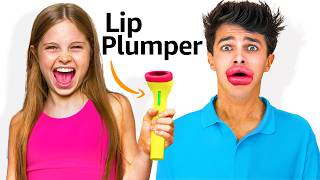 My Daughter Tries 100 Weird Amazon Products ft Brent Rivera [upl. by Hajed]