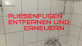 Fugen entfernen und erneuern Mit dem BOSCH GWS 10876 VEC [upl. by Arrac458]