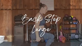 Alternating DB Back Step Lunge [upl. by Elyad]