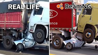 Accidents Based on Real Life Incidents  BeamNGdrive 17 [upl. by Ilrac285]