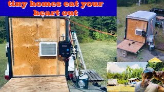 The Quickest Cheapest 5 x 8 Trailer Conversion on YouTube  Tiny home  3 Star Hotel [upl. by Cappella]