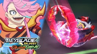 Prominence Dive Bel vs Phelix BEYBLADE BURST QUADDRIVE EPISODE 23 HD [upl. by Lonnard824]