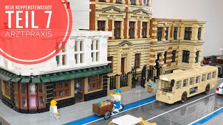 Neue Noppensteinstadt  Teil 7 Arztpraxis im Wohnhaus  BlueBrixx Lego [upl. by Eba608]