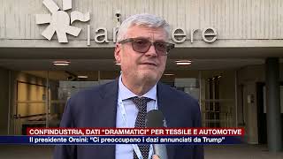 Etg  Confindustria dati “drammatici” per tessile e automotive [upl. by Ahsiatal241]