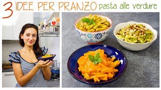 3 IDEE PER LA PASTA  RICETTE VELOCI E FACILISSIME  CREMA DI PEPERONI PESTO TRAPANESE ZUCCHINE [upl. by Lette339]