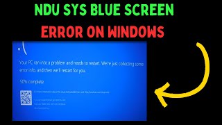 How to Fix Ndusys Blue Screen Error on Windows 11 [upl. by Scarrow]