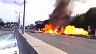 Gas cylinder Truck Live accidentFull Footage [upl. by Izy]