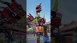 SuperBowl amp Extreme ride  Nottingham Goose Fair 2023 fairground [upl. by Nodlew]