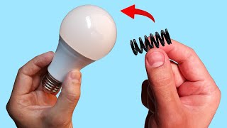 Take a Common Spring and Fix All the LED Lamps in Your Home How to Fix or Repair LED Bulbs Easily [upl. by Ellemrac]