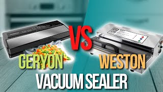 📌 GERYON Vacuum Sealer VS Weston Vacuum Sealers  Which one is the best [upl. by Ahseenal]