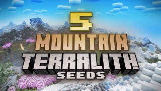 5 STUNNING Mountain Seeds For Minecraft Terralith [upl. by Annadiana545]