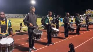 McComb High School Band Homecoming 2021 Percussion Feature [upl. by Brandais32]