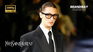 Défilé SAINT LAURENT PrintempsÉté 2025  Paris Fashion Week [upl. by Alleris]