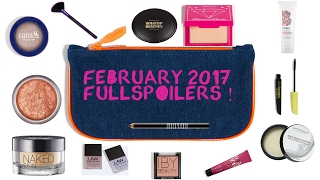 IPSY FEBRUARY 2017 SPOILERS FULL [upl. by Maynord]