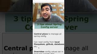 Spring Boot config server 3 tips shorts codingtips springboot [upl. by Aicetel]