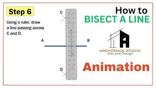 HOW TO BISECT A LINE USING A COMPASS BISECTING A LINE USING A COMPASS  Geometrical Construction [upl. by Aicilegna543]