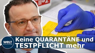 GROßE VERSPRECHEN Jens Spahn will vollständig Geimpften viele Freiheiten wieder geben [upl. by Tomasina903]