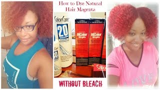 How to Dye Natural Thick Hair Red Without Bleach  LOreal Excellence HiColor HiLites [upl. by Lemuelah]