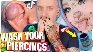 The WORST CRUSTY PIERCINGS On The Internet  New TikTok Piercing Fails 18  Roly [upl. by Etterual]