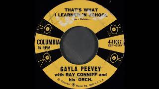 Gayla Peevey Thats What I Learned In School 1957 [upl. by Neerehs]