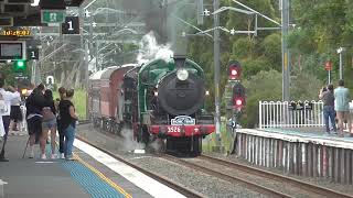 3526THNSW5917SRS with Kiama Picnic Train at Jannali 7032020 [upl. by Enyallij]