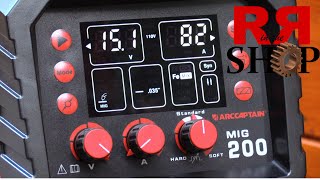 ArcCaptain Mig 200 Multi Process Welder Review [upl. by Trumann]