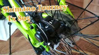 Обзор дисковых тормозов Shimano tourney tx 805 [upl. by Tomas]